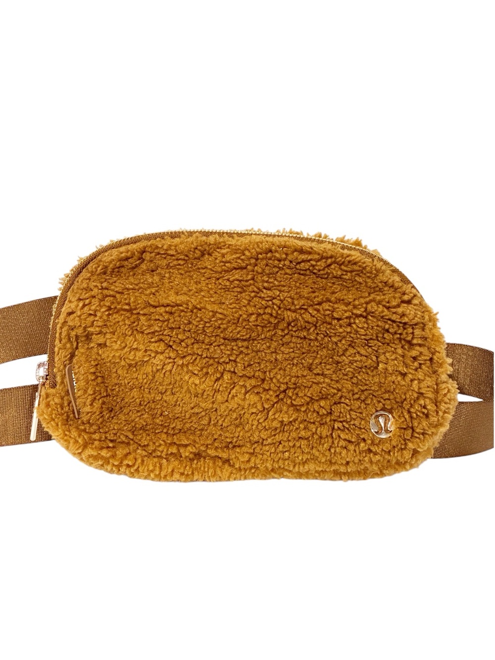 Lululemon Everywhere Sherpa Belt Bag Burnt Caramel Gold Hardware